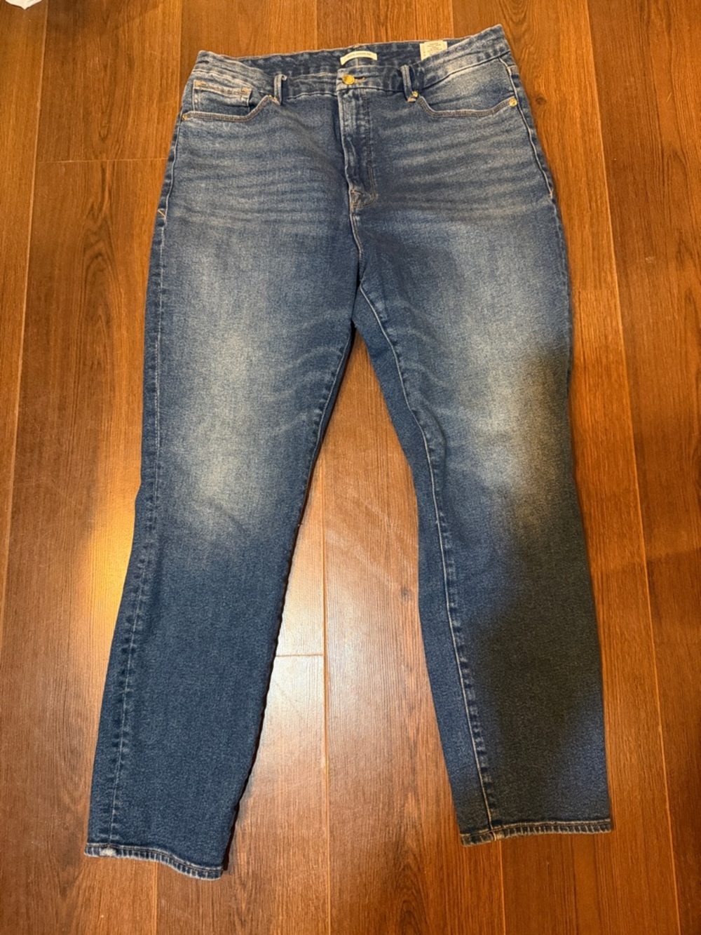 Good American “Good Curve” Blue Denim Jeans